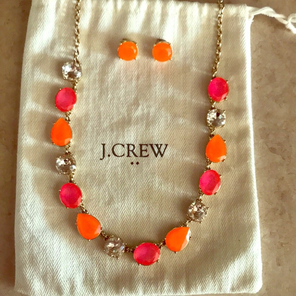 Jcrew Fashion set earrings and necklace